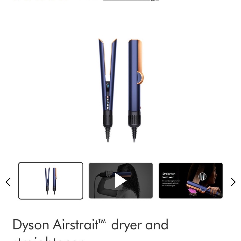 Dyson Airstrait in Blue and Orange